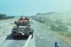 Israeli tanks on the Golan