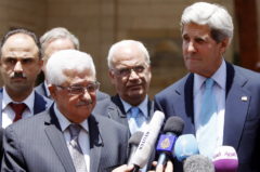 U.S. Secretary of State John Kerry meets Palestinian leaders