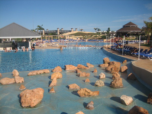The swimming pool area