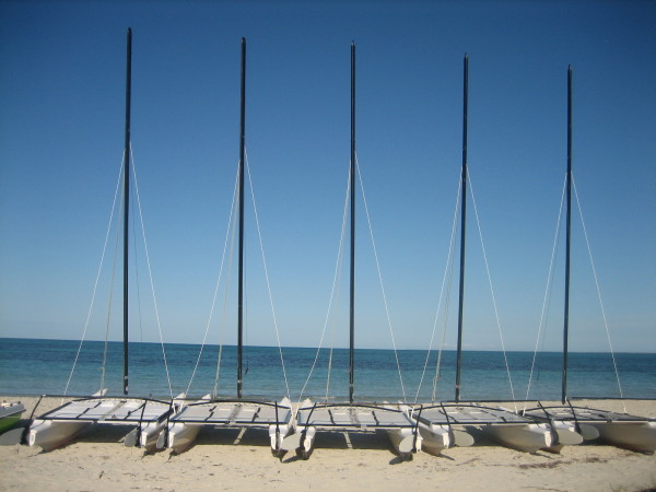 Catamarans on the beach