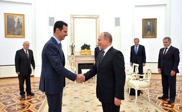 Vladimir Putin meets Bashar al-Assad in Moscow