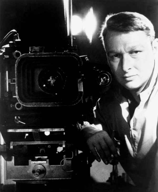 Mike Nichols behind the camera of The Graduate