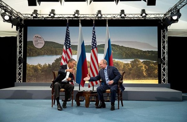 Barack Obama and Vladimir Putin in 2013