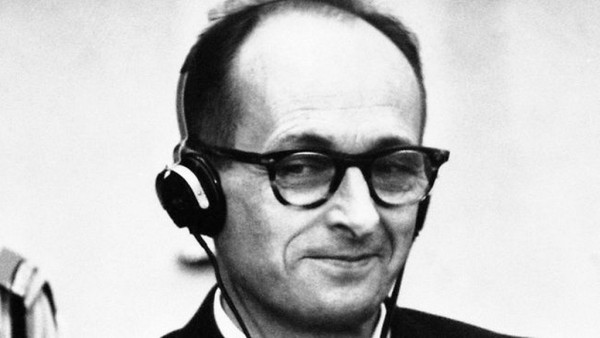 Adolf Eichmann at his trial in Jerusalem