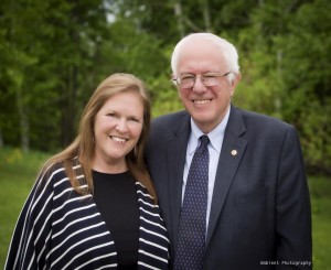 Bernie Sanders and his wife, Jane O'Meara