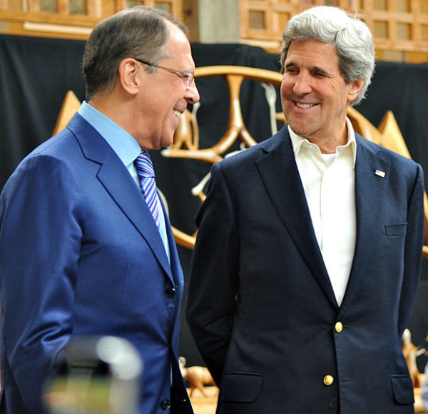 Sergei Lavrov and John Kerry