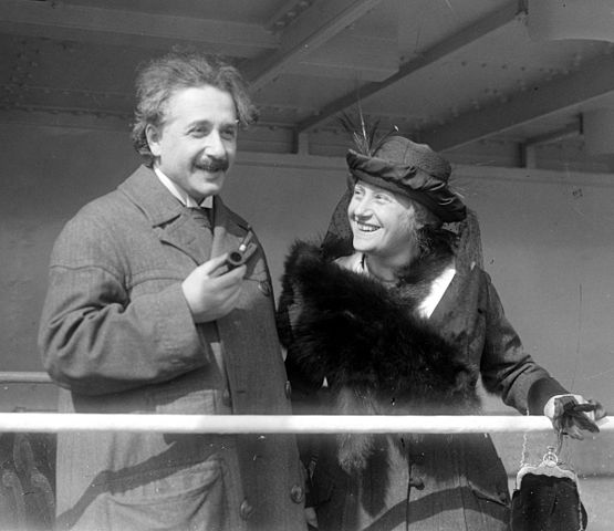 Albert Einstein and wife Elsa