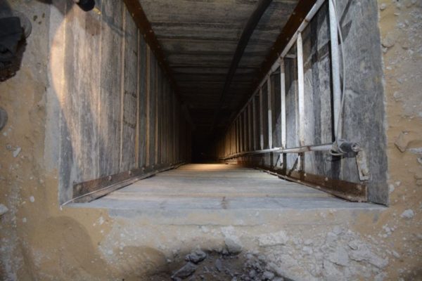 A Hamas tunnel found by Israel during the 2014 war in Gaza