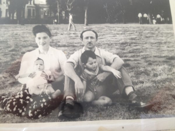 David and Genya Kirshner and their first two children, Sheldon and Marlyn, in the early 1950s (family photo)