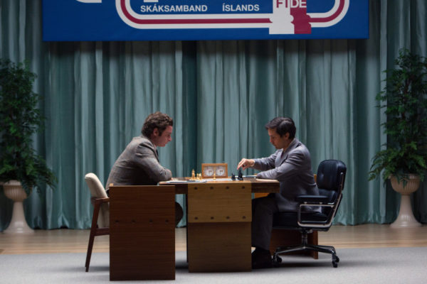 Toby Maguire and Liev Schrieber in Pawn Sacrifice