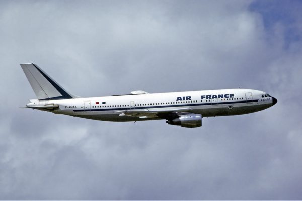 An Air France jet of the kind hijacked in 1976