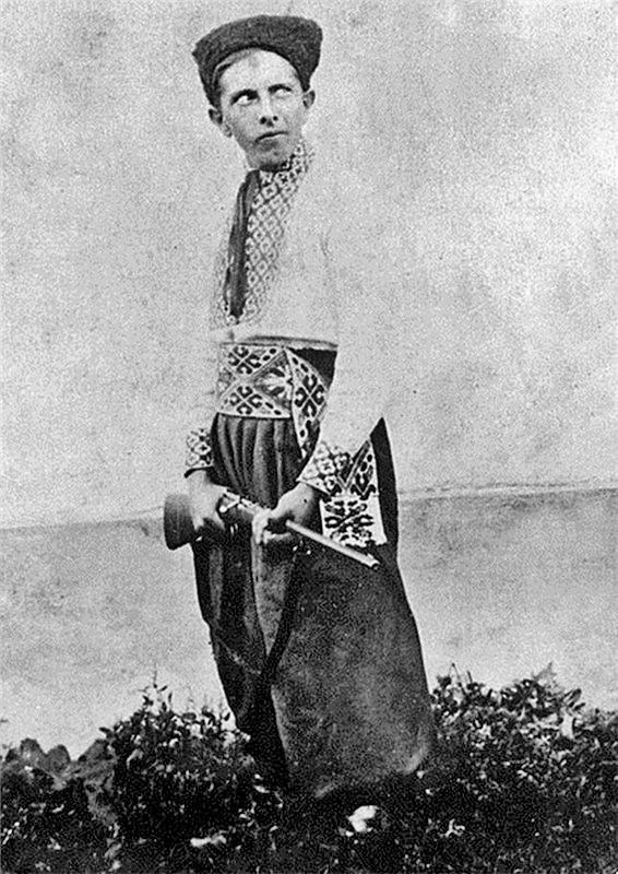 Stepan Bandera in a cossack uniform