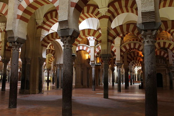 The mosque/cathedral in Cordoba, Spain