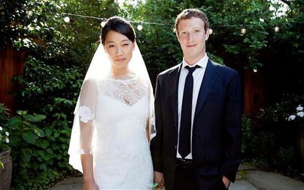 Mark Zukerberg and Priscilla Chan