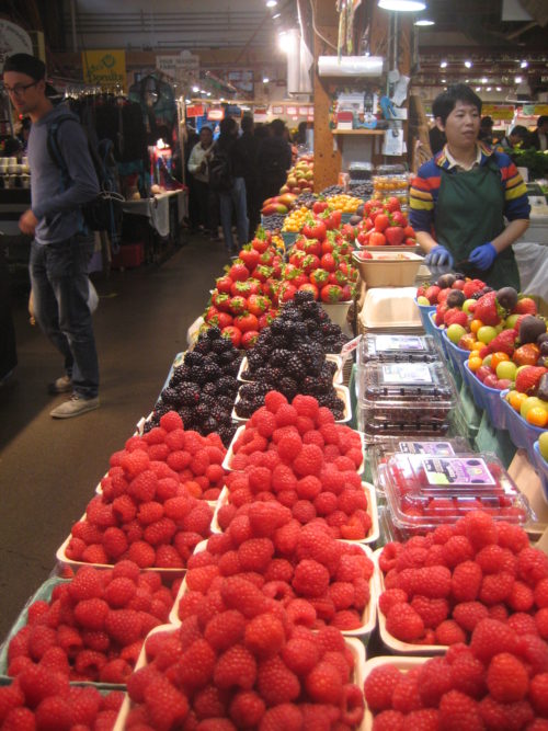 Berries on display